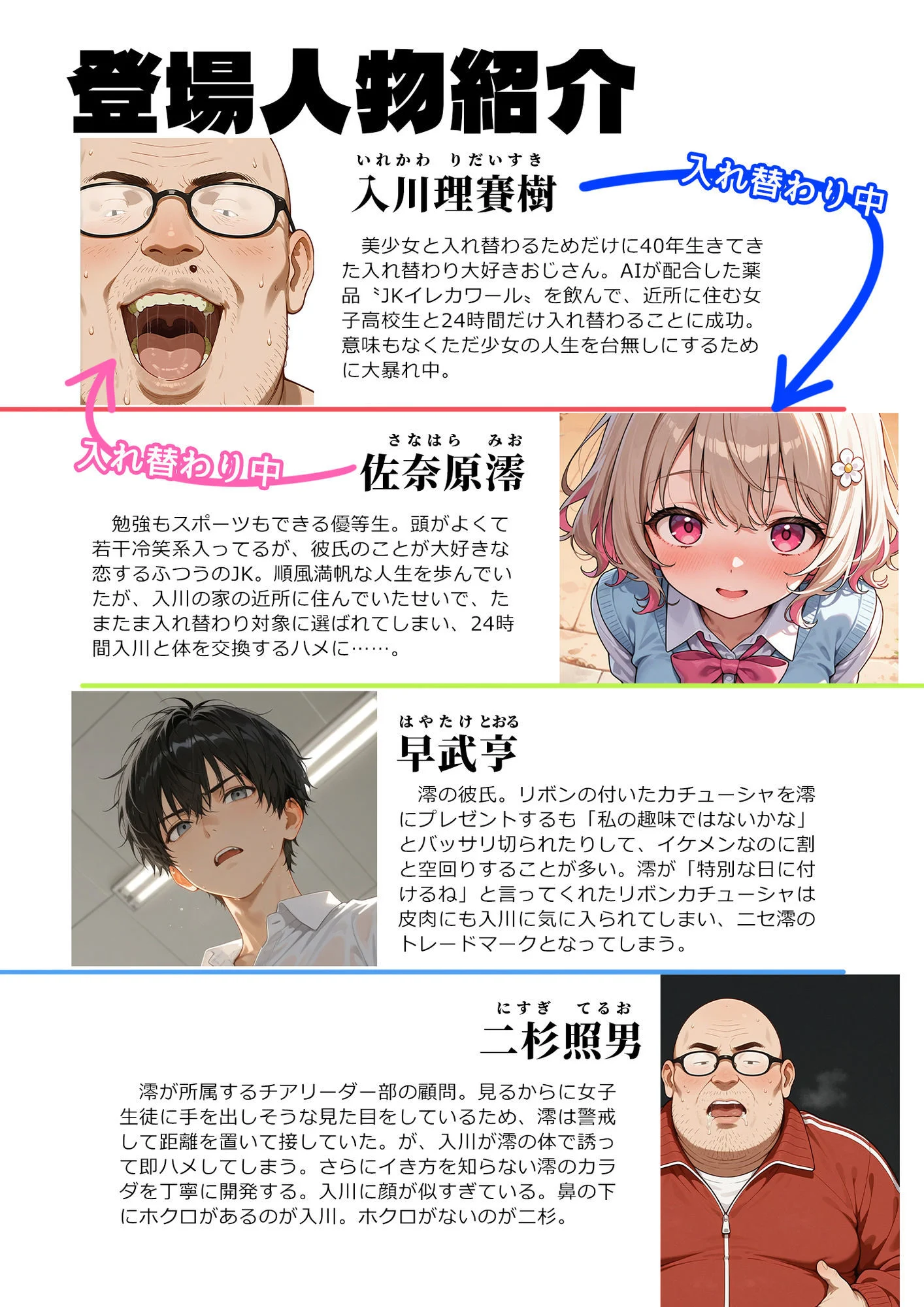 キモおじ⇔JK入れ替わり【4】ホームレス輪●地獄 画像1